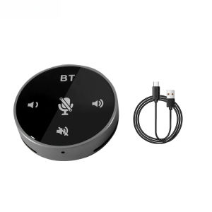 Desktop USB Conference Omni-Directional Condenser Microphone Speakerphone BT Mic Plug & Play Small Microphone For PC Laptop