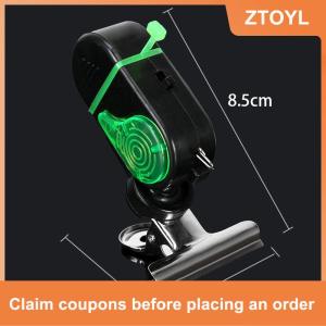 【ZTOYL】 1 cái báo động cắn cá báo động nhạy cảm cao báo động âm thanh chuông LED chỉ báo ánh sáng Clip-on cần câu buzzer phụ kiện câu cá