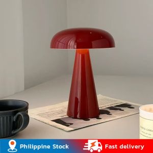 💥Dream Best🔥 Nordic Mushroom Table Lamp Simple Study Reading Lamp Bedroom Bedside Desk Lamp Lighting Home Decoration