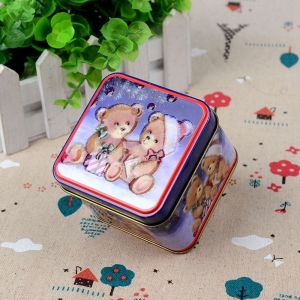 HUNIU Xmas Cartoon Christmas Ornaments Cookie Boxes Gift Box Ornaments Storage Box Christmas Supplies Candy Box Christmas Decorations