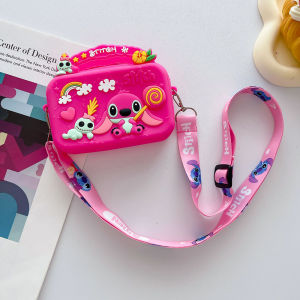 3D Stitch Silicone Purse Cartoon Stitch Shoulder Bag Children Mini Storage Kids Girls Wallet Crossbody Bag