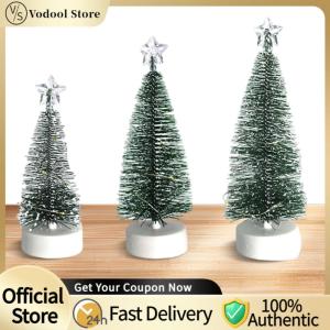 【24Hours Shipped】 3 pcs LED Christmas Tree Set Desktop Miniature for Christmas Decor