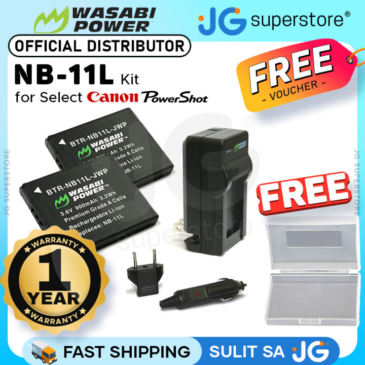 Wasabi Power (2-Pack) Canon NB-11L NB-11LH NB11L NB11LH Battery
