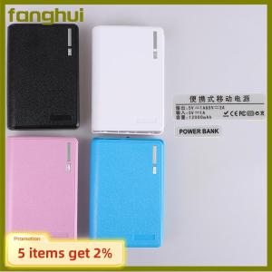 fanghui 4x18650 Battery Holder 5V Dual USB Power Bank Battery Box Solderless Mobile Power Kit DIY Case Charging Storage Case