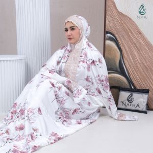 NAFHA - Mukena Terusan Dewasa Armania Sutra Silk Istanbul Series Mukena Sutra Silky