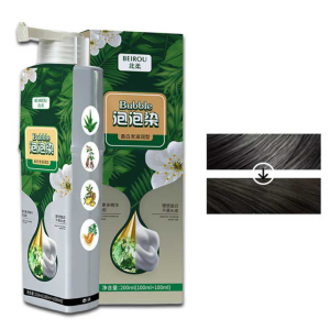 [สระและปิดผมขาว] ครีมเปลี่ยนสีผมฟองฟูสำหรับคนขี้เกียจ ไม่ต้องผสม ไม่ต้องย้อมผม แชมพูเปลี่ยนสีผมสกัดจากสมุนไพร เพื่อสุขภาพ