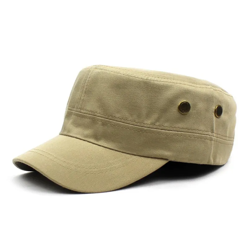 Outdoor Army Cap Unisex Flat Top Hat Summer Visor Sun Hat Casual