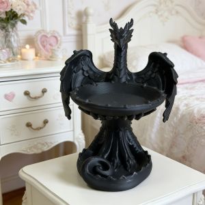 YOUSHI TOP 3D Printed Bird Tray Statue Gothic Funny Storage Holder Unique Gift Decorative Crafts Home Decoration Decor
