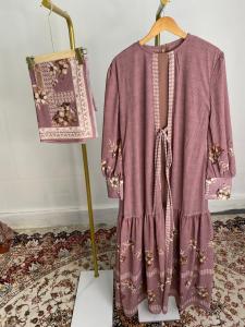 GAMIS SET HIJAB WANITA - LONGDREES MUSLIM TERBARU -BUSANA MUSLIM ( BISA COD )