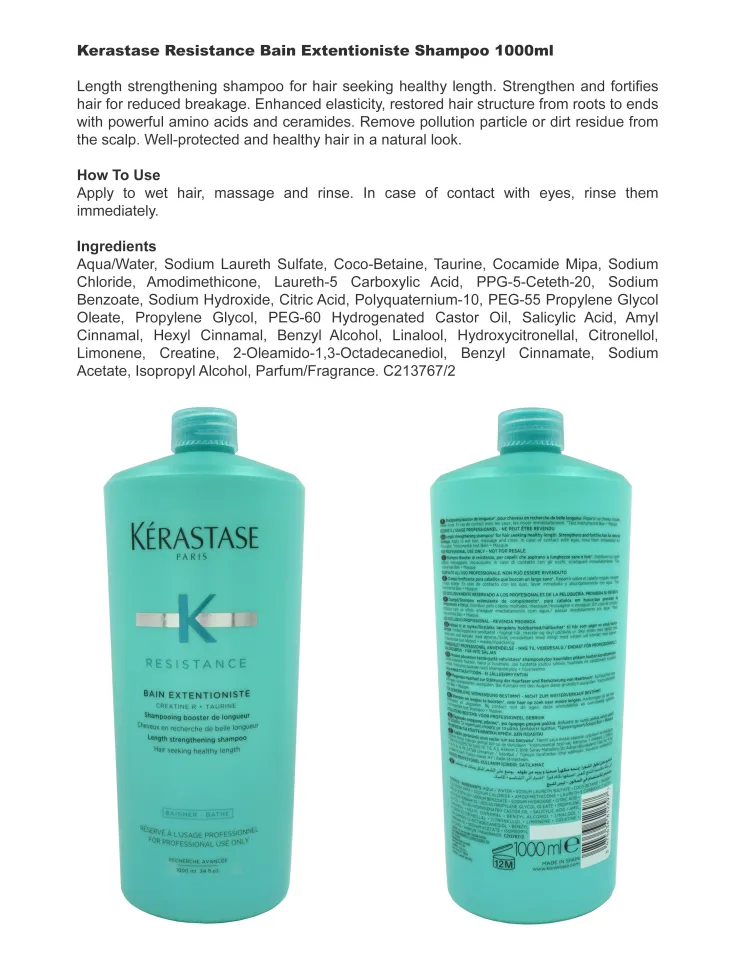 Kerastase Shampoo 1000ml RELBE BEAUTY | Lazada Singapore