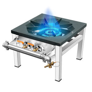 ✨✨EDWARD Commercial Desktop Single Burner Gas Stove Fierce Fire Gas Cooker Kitchen Liquefied Gas Cooktop