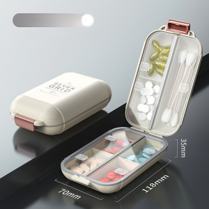 Portable Medicine Box Storage Box for Medicine Packaging/Sealed Medicine Box for Three Meals a Day/Carry It with You Seven Days a Week