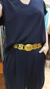 Peranakan Gold Belt Adjustable (Large)