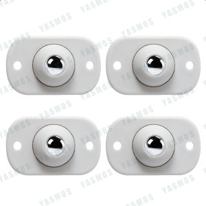 4PCS 360° Rotatable Self Adhesive Universial Wheels Casters Ball Pulley Mini Swivel Casters