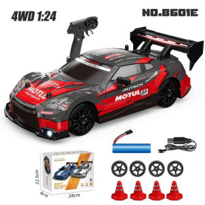 【COD】Remote Control Car RC Drift 2.4GHz GTR 1:24 4WD High Speed LED Lights Boys Girls Kids Gift Toy