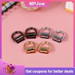 【MPJow】 2Pcs D Ring Bag Side Clip Buckles Screw Handbag Chain Handles Connector Hanger