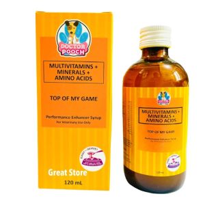 Doctor Pooch Senior Moments 120mL Energy Booster and Vitamin Supplement for Dogs 5 Years Old and Above