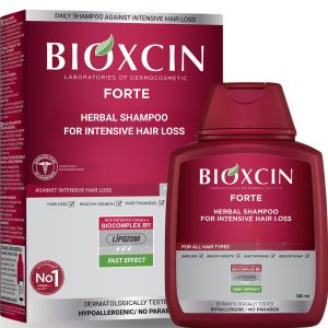 XCIN Forte Herbal Shampoo for Men & Women Daily Cosmetic Hair Care for Thinning-Looking Hair Sensitive Scalp Formula with Herbal Extracts ing & Volumizing Shampoo 300 ml / 10.14 Fl Oz