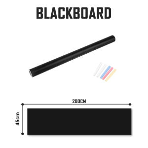【SKIT】PVC Whiteboard Blackboard Greenboard Sticker 200x60cm / 200x45cm Green White Black Board Sheet Stick Wall Kids Home Office Gift Writing Drawing Marker Pen Chalkboard Chalk 60x200cm 45x200cm