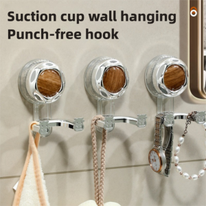LIANG 2Pcs ทรงพลัง ตะขอแบบดูด ไร้ร่องรอย ถอดออกได้ ที่แขวนผนัง หลายฟังก์ชัน ใช้ซ้ำได้ ตะขอแขวนฝักบัว ที่เก็บกุญแจ