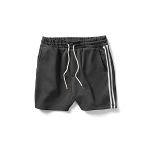 Quần short nỉ phối sọc cao cấp BAMI HOME phong cách thể thao hàn quốc lưng thun dây rút dễ phối đồ QN25