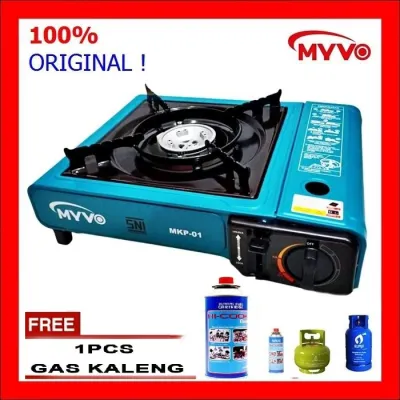 Myvo Paket Kompor Portable SNI free 1 pcs Gas Kaleng