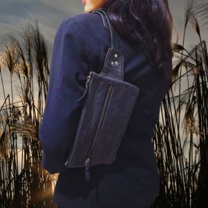 tas kulit selempang wanita multi fungsi
