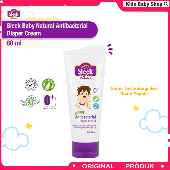 Sleek Baby Diapers Cream 80ml Krim Untuk Kulit Ruam Kemerahan Pada Bayi  Perawatan Kulit Bayi Kids Baby