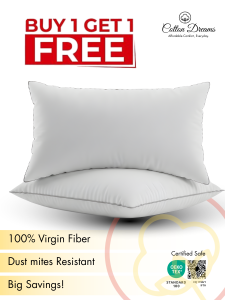 BUY 1 TAKE 1 Pillows Cotton Dreams Premium Quality Virgin Fiber Pillows Standard/Queen/King