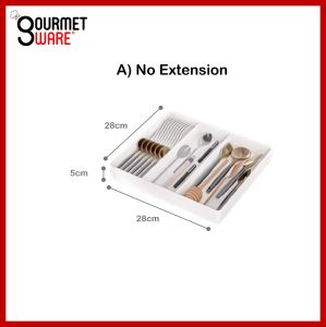 Expandable Cutlery Organizer Retractable Drawer Storage Tableware Utensil Tray Kitchen Storage