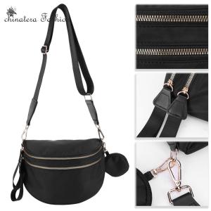 กระเป๋าสะพายข้างผู้หญิงเข้ากับทุกชุดความจุมากกระเป๋ากีฬาอเนกประสงค์กระเป๋าหน้าอกไนลอนกลางแจ้งพร้อมกระเป๋าใส่หูฟังเข้าชุด