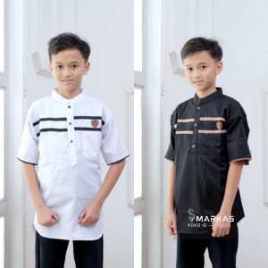 Baju Koko Anak Laki Laki Remaja Usia 10 - 15 tahun Lengan Panjang Katun Adem