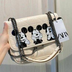 Tas Wanita Rocker Polos / Zara Soft Rocker Crossbody Import