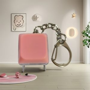 DOWNA Có đèn Móc khóa Fidget Bàn phím DIY Nút phím Đồ chơi clicker Để bạn giết thời gian Nắp bàn phím ngón tay