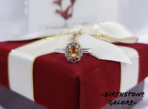 Natural Fancy Color Sapphire Birthstone S925 adjustable silver ring/Yellow color sapphire ring/Gemstone/birthstone/cincin kuning sapphire/黄色蓝宝石 S925镶嵌活口戒指