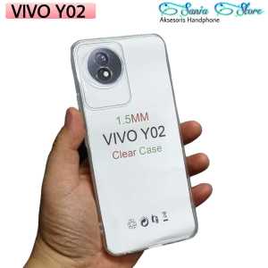 Case Vivo Y02 Clear Premium Softcase Ultra Thin Jelly Silikon Clear Transparant Bening