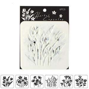 6 Pcs Stencils Art and Craft Stencils Flowers Drawing Templates For Classroom Activity And Crafting