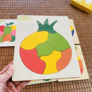 Đồ chơi tranh ghép hình các loại hoa quả bằng gỗ cao cấp đồ chơi tranh lắp ghép thông minh giáo dục cho bé