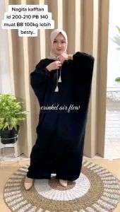 Jumbo Outfit - Nagita Kaftan Premium Crinkle Airflow