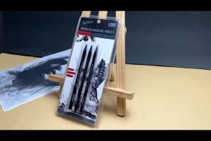 3pcs Woodless Graphite Pencils Set Soft Medium Hard Sketch Drawing Black Charcoal Pencils Art Supplies for Artists Students