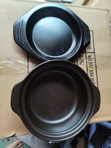 Bộ nồi sứ / nồi đất kho cá kho khô quẹt Hàn Quốc Donghwa cao cấp chính hãng nắp kiếng size 750 ml kèm đế / không đế