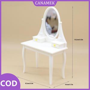 CANAMEK✨ 1 12 Dollhouse mô phỏng bàn trang điểm Mô hình nhà búp bê trang trí phòng ngủ búp bê nhà sống cảnh phụ kiện trang trí