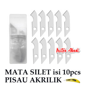 Refill Mata Pisau Pemotong CUTTER AKRILIK - Refill Acrilic Cutter Knife