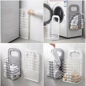 Giỏ đựng đồ treo tường gấp gọn thông minh tiện lợi