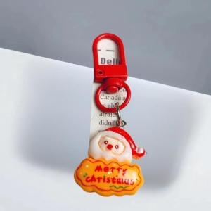 Hmeme 1 6 cái Móc khóa mặt dây chuyền sê-ri ông già Noel hoạt hình dễ thương phụ kiện mặt dây chuyền ba lô sinh viên quà tặng nhỏ tiệc giáng sinh