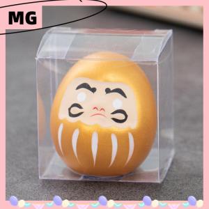 【Magical House】[ New Hot Fashion] Japanese Ceramic Daruma Doll Crafts Japanese Inspired Wealth Prosperity Decor Lucky Charm Fortune Ornament Landscape Home Desk Decor Miniature Gifts Accessories