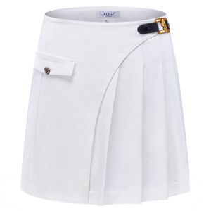 New Golf Womens Skirts Pleated Short Skirt A-line Thin Anti-Walking Outdoor Sports Skort Skirt Plus Size XXL