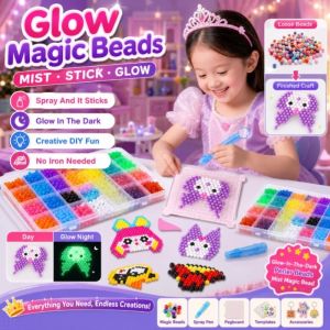 Colorful Water Fuse Beads DIY Craft Kit No Ironing Magic Water Spray Beads Creative Puzzle Toy Kids Educational Gift Set