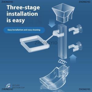 [COD] ZHONGYI0 Acrylic Aquarium trung chuyển ống món ăn trong suốt Fish Tank tôm ốc thực phẩm trung chuyển Bát thực phẩm nhỏ Dispenser Phụ kiện cho ăn