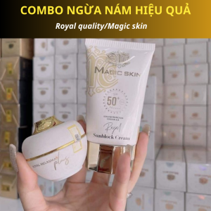 Combo ngừa nám hoàng cung Magicskin+kem chống nắng hoàng cung 50gr